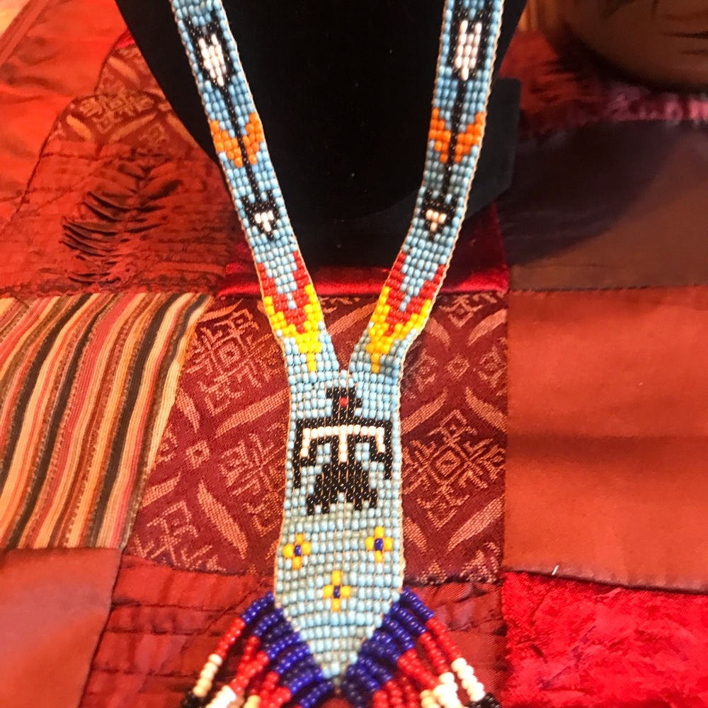 NATIVE AMERICAN FOLK ART NECKLACE